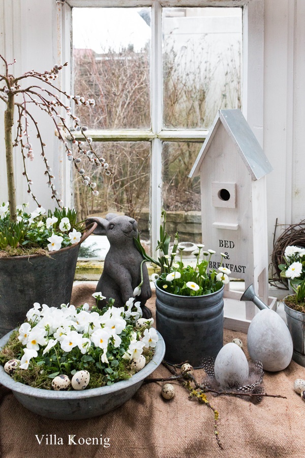 Erste Fruhlingsdeko Im Garten Villa Konig