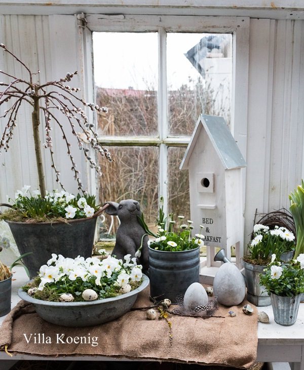 Erste Fruhlingsdeko Im Garten Villa Konig
